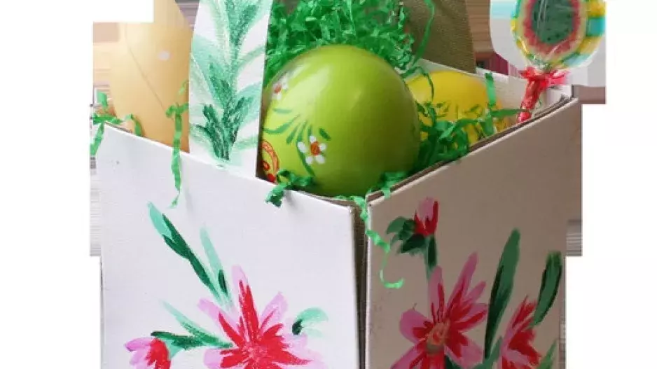 Vyrobte si jednoduchý košík na velikonoční nadílku!