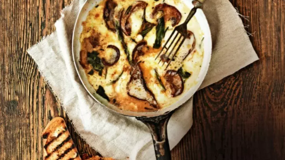 Houbomanie 4: Houby zapečené s mozzarellou