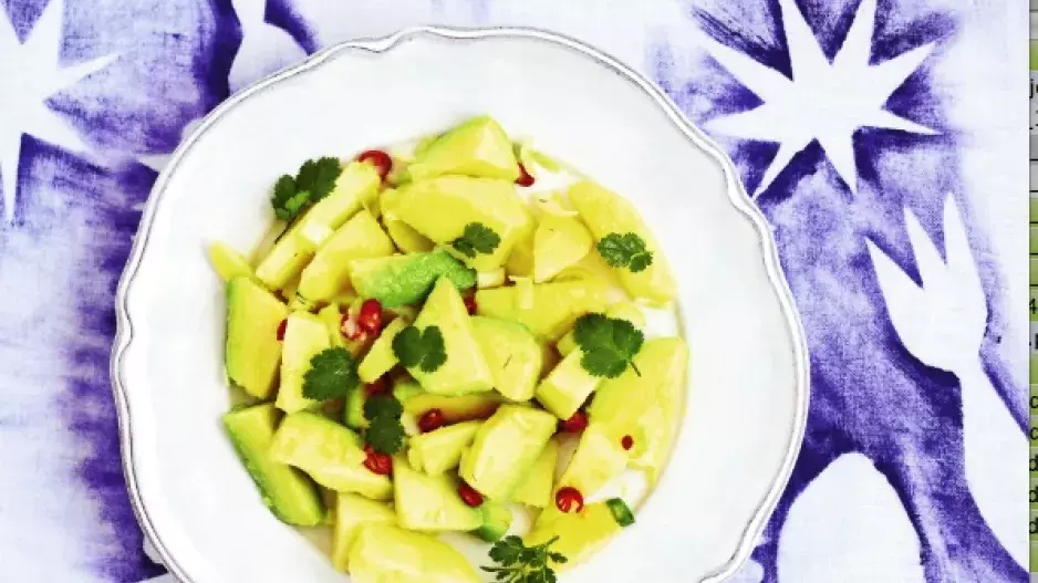 Bramborový salát 2: S avokádem a chilli