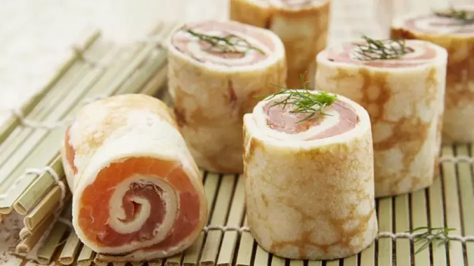Rychlé silvestrovské pohoštění: Palačinkové rolky