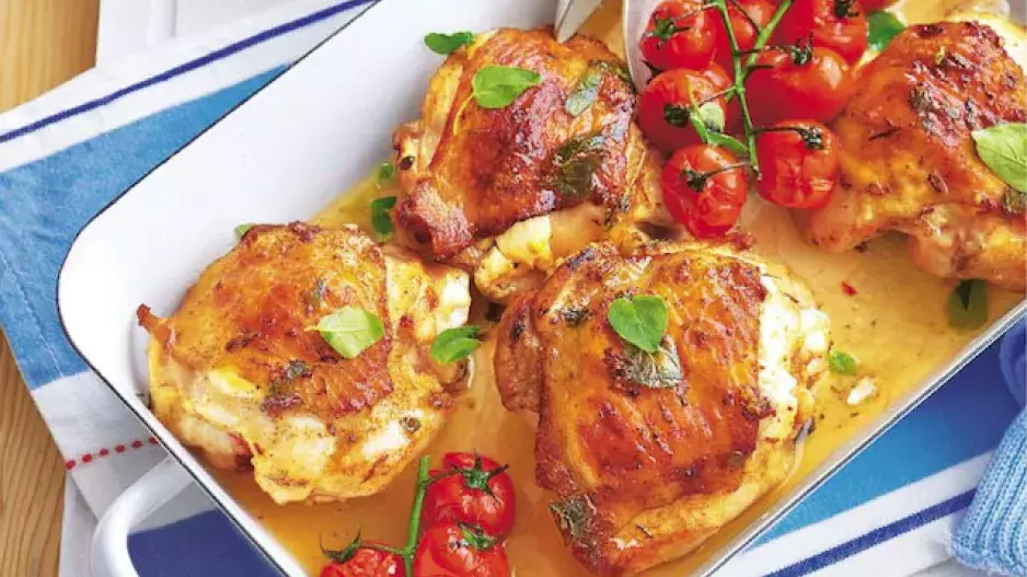 Pečené kuřecí kapsy plněné ovčím sýrem