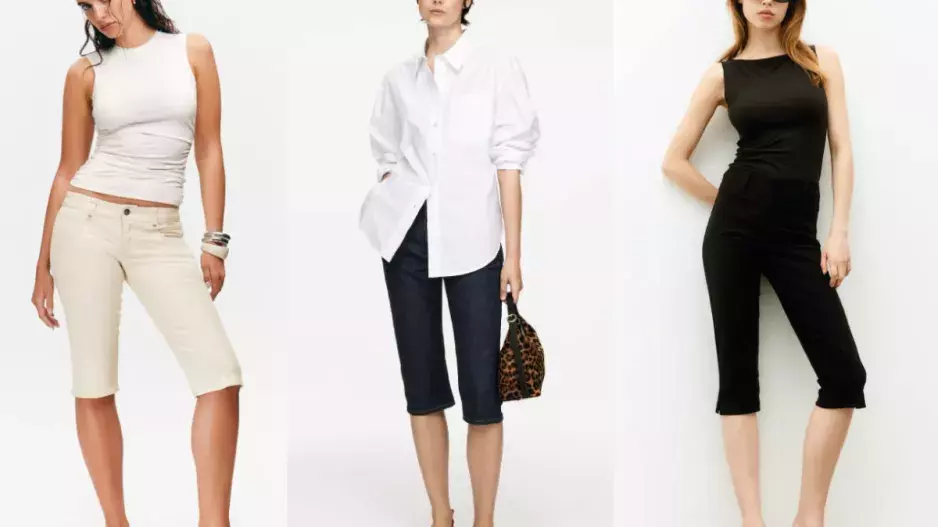 Na šortky se necítíte? Pořiďte si na jaro a léto 2025 stylové capri kalhoty nejen z denimu. Zjistěte, s čím je kombinovat