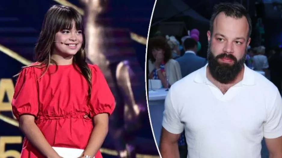 Dcera hokejisty Gudase: Malá Leontýnka baví svými moderátorskými kousky sportovní svět. Na olympiádu prý jede s tátou pracovně  