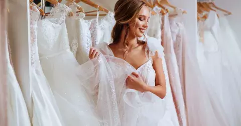 Nejkrásnější svatební šaty roku 2022: Trendem jsou romantické modely, krajka i pastelové odstíny