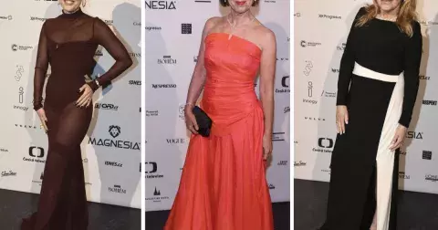 Nejkrásnější róby Českého lva 2025: Ramba ukázala zadek, Bartošková ohromila korálovou a Havlová vsadila na černou klasiku