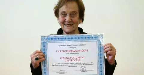 Doris Grozdanovičová: Rodina jí zemřela v Terezíně a v Osvětimi, k Němcům přesto nenávist necítí. Setkala se i se synem Reinharda Heydricha