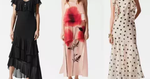 Jaké šaty nosit po 50? Maxi šaty s volány jsou na jaro jako stvořené. V kombinaci s jednou bundou vypadají však dokonale