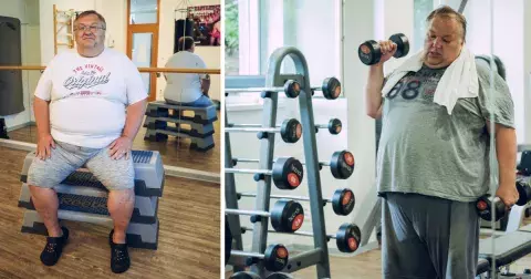 Extrémní proměny: Dvě a půl minuty cvičení a konec. Petr Kalinský (45) váží 171 kilo, chce zpět důstojnost i syna
