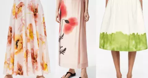 Výjimečná sukně, bez které se letošní sezonu neobejdete. Zahalte se do kousků s moderním celopotiskem. Jak vybrat tu pravou po 50?