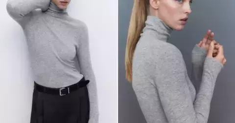 Zahoďte naducané a neforemné svetry, místo nich vyzkoušejte trička a topy z merina a kašmíru. Skvěle vypadají s kalhotami i áčkovou sukní